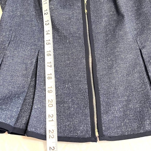 Tommy Hilfiger Women's Blazer Full Zipper Size 0 Navy Rayon Blend Jacket - Picture 9 of 10